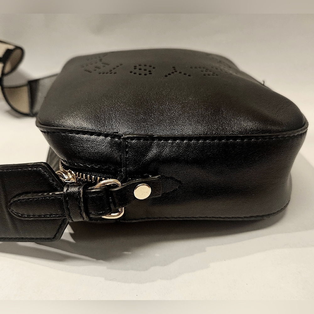 Stella McCartney Logo Camera Crossbody Bag Black Purse REPAIRED - Picture 5 of 11
